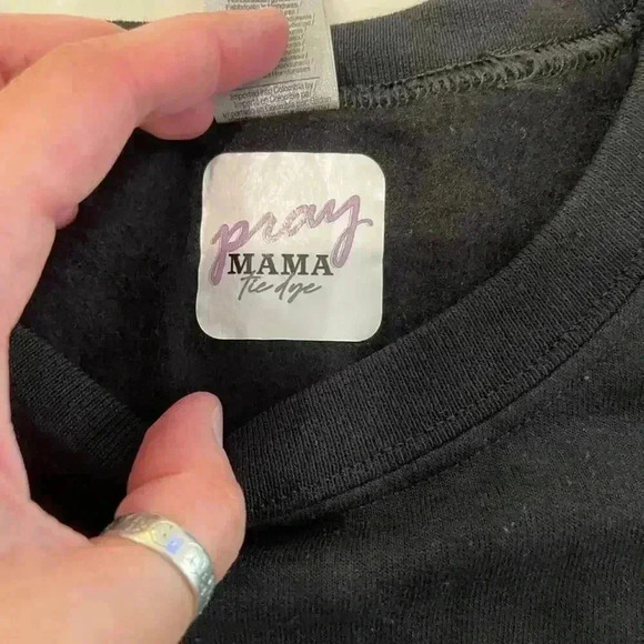 Pray Mama Pullover Crewneck Sweatshirt Grow Positive Thoughts Women's XL Gildan - Picture 4 of 6